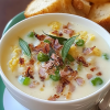 Kaas-Lauch-Suppe met Hackfleisch