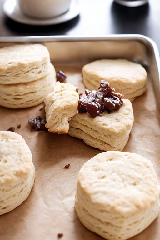 Buttermilk Biscuits final dish beautifully presented and ready to serve