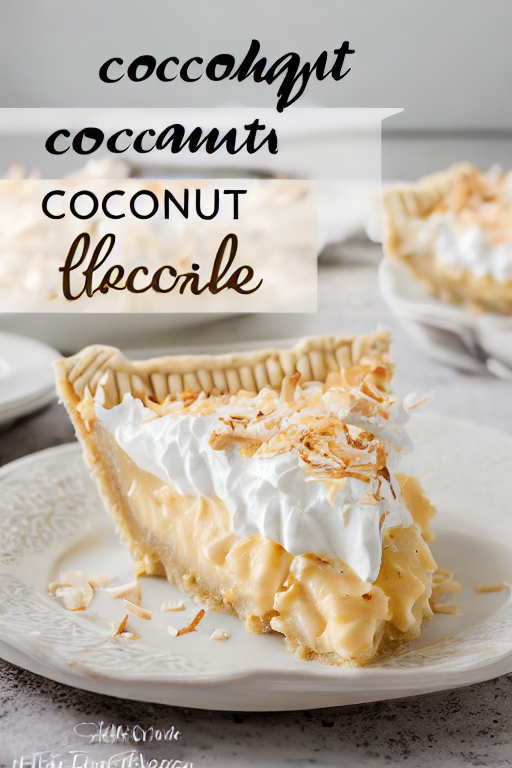 Coconut Cream Pie Recipe final dish beautifully presented and ready to serve