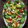 Corn Tomato Spinach Salad Recipe
