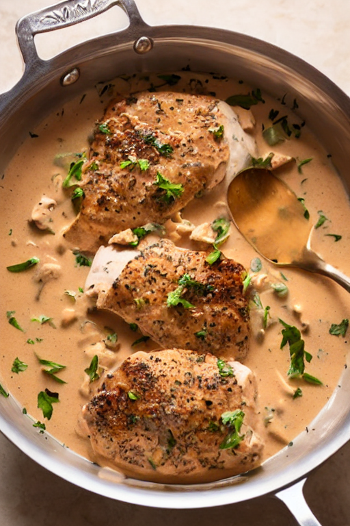Creamy Tuscan Chicken ingredients organized and measured on kitchen counter