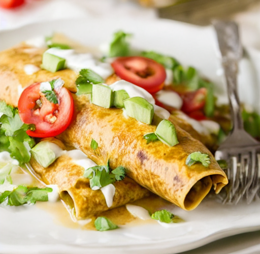 Green Chicken Enchiladas