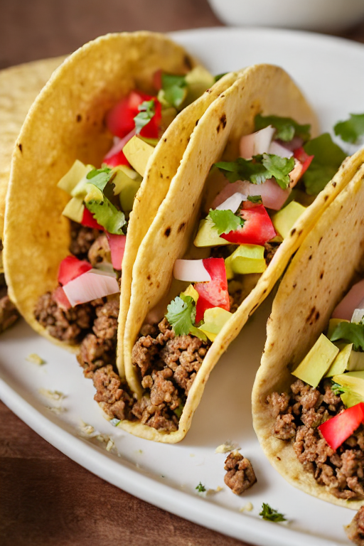 Ground Beef Tacos final dish beautifully presented and ready to serve