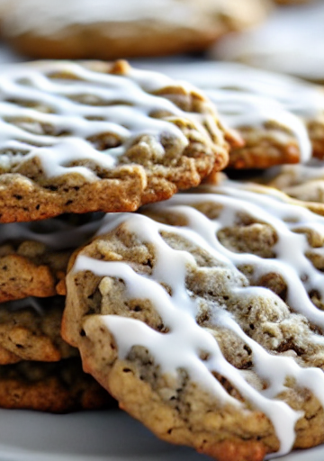 Iced Oatmeal Cookies