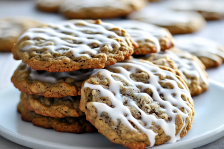 Iced Oatmeal Cookies