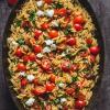 Orzo with Tomatoes Feta