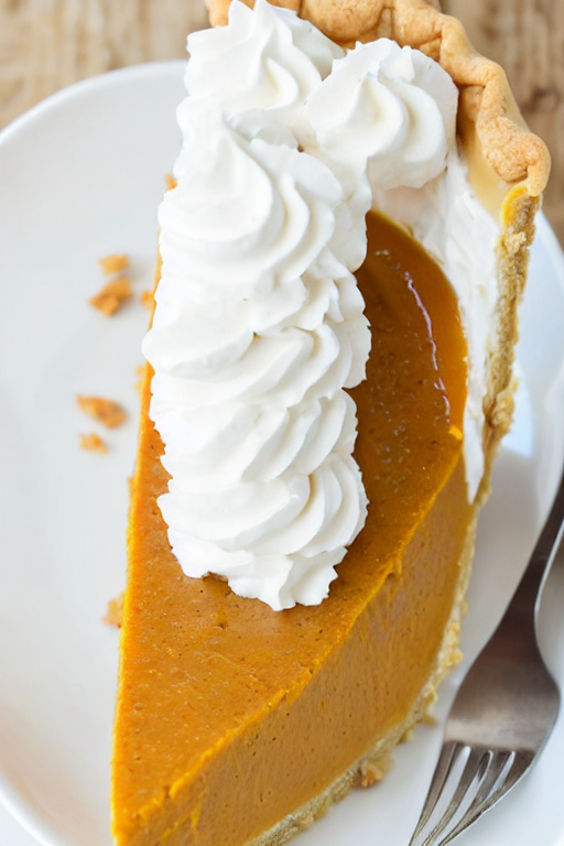 Pumpkin Pie Recipe final dish beautifully presented and ready to serve