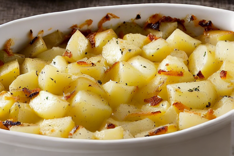 Ruth's Chris Potatoes Au Gratin final dish beautifully presented and ready to serve