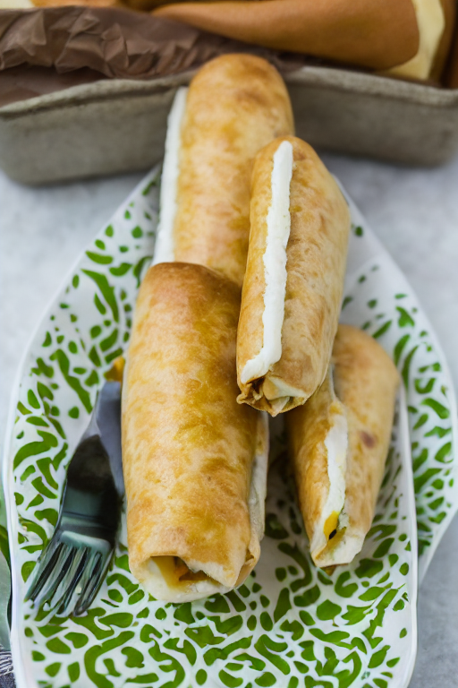 Sausage Egg Cheese Breakfast Roll-Ups final dish beautifully presented and ready to serve