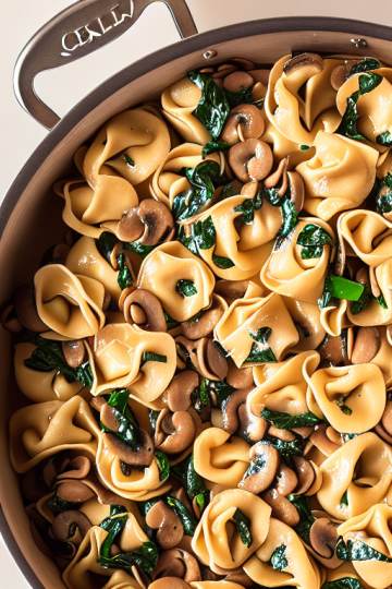 Spinach Mushroom Tortellini