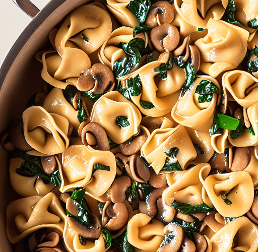 Spinach Mushroom Tortellini