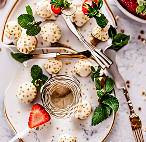 White Chocolate Covered Strawberries