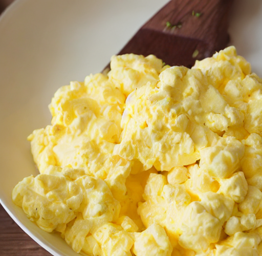 fluffy scrambled eggs