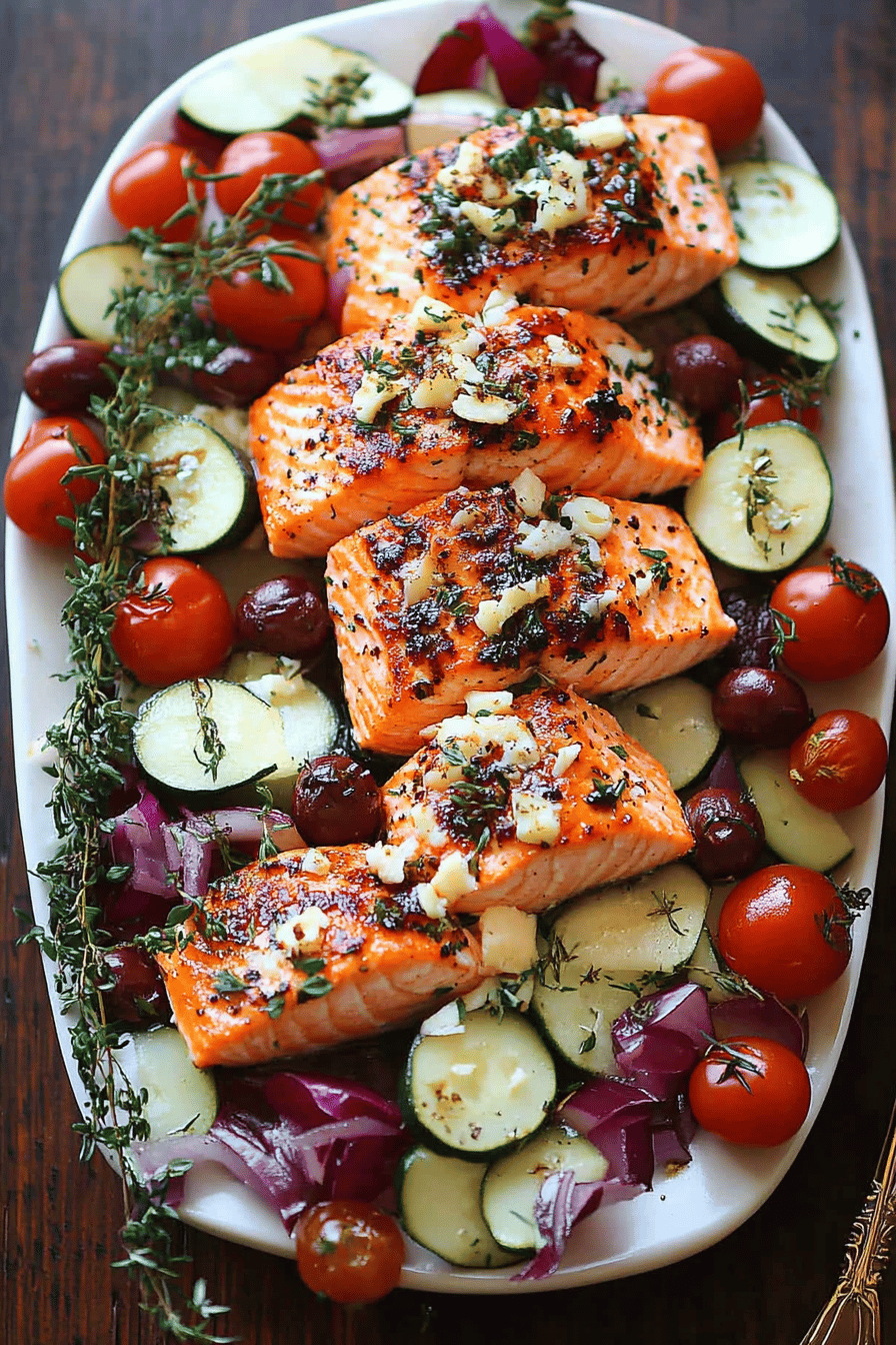 5-Ingredient Salmon Dinner ingredients organized and measured on kitchen counter