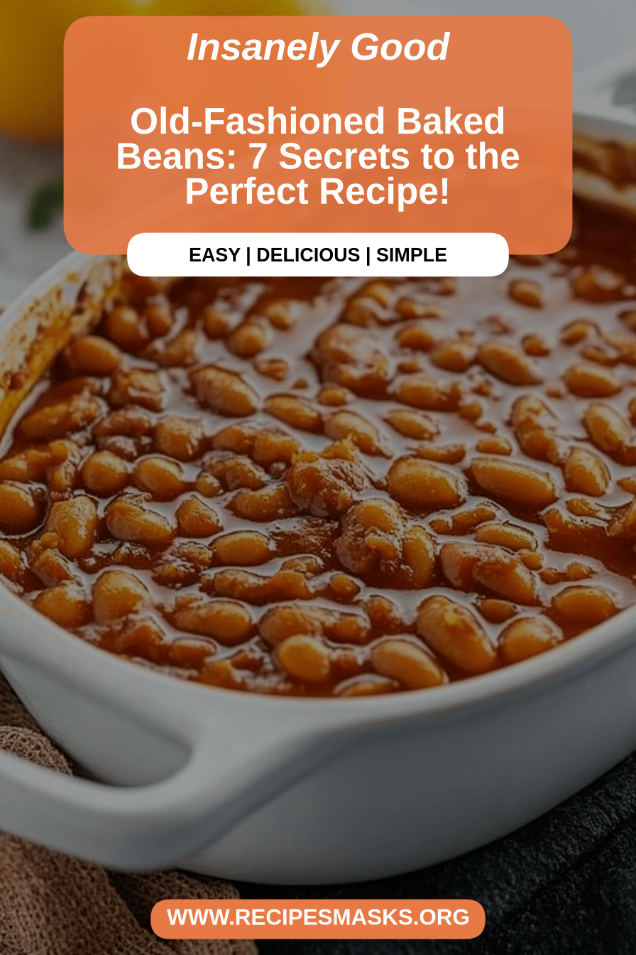 Baked Beans Recipe final dish beautifully presented and ready to serve