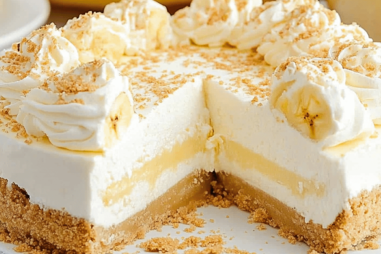 Banana cream cheesecake