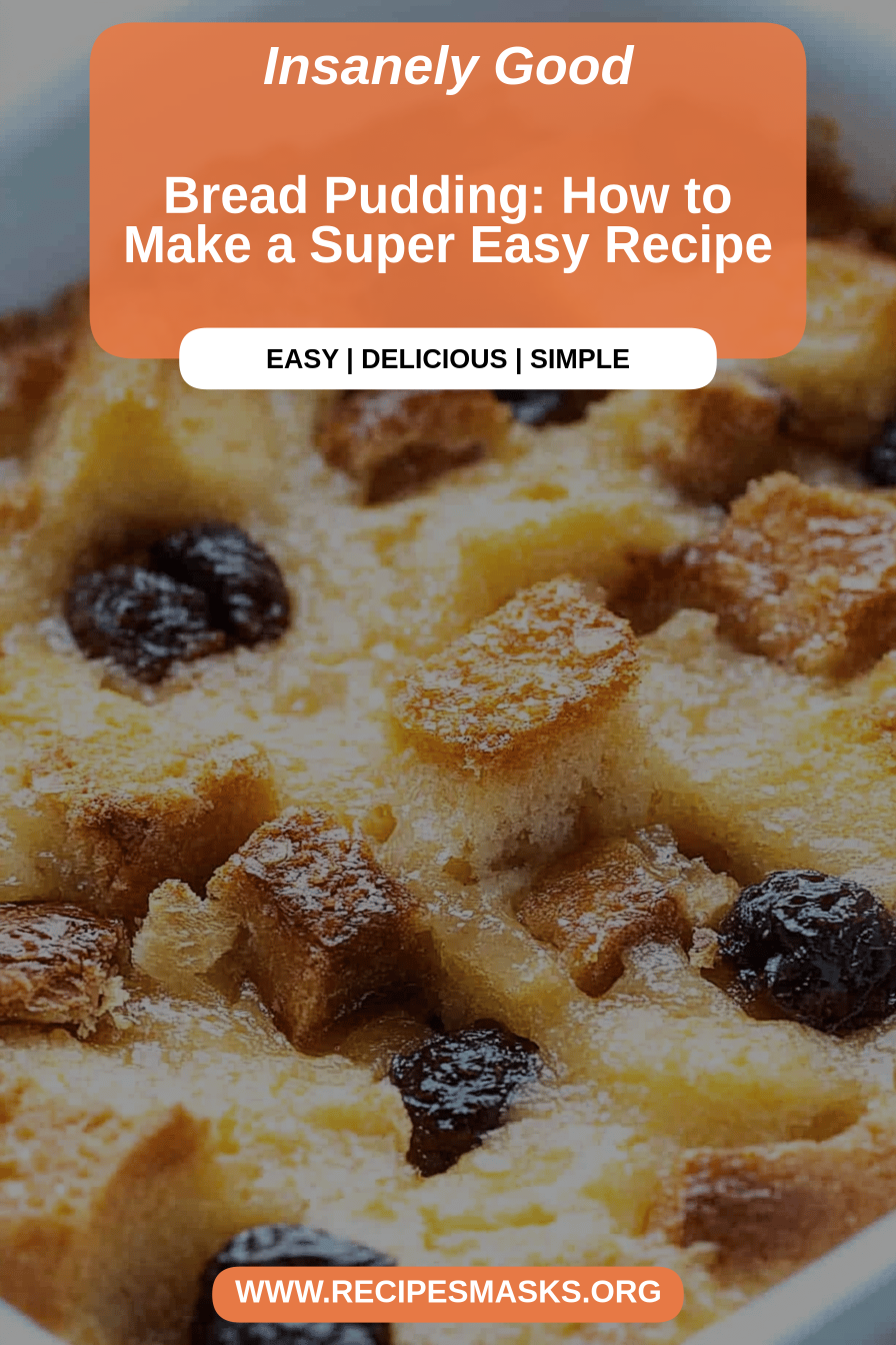 Bread pudding recipe final dish beautifully presented and ready to serve