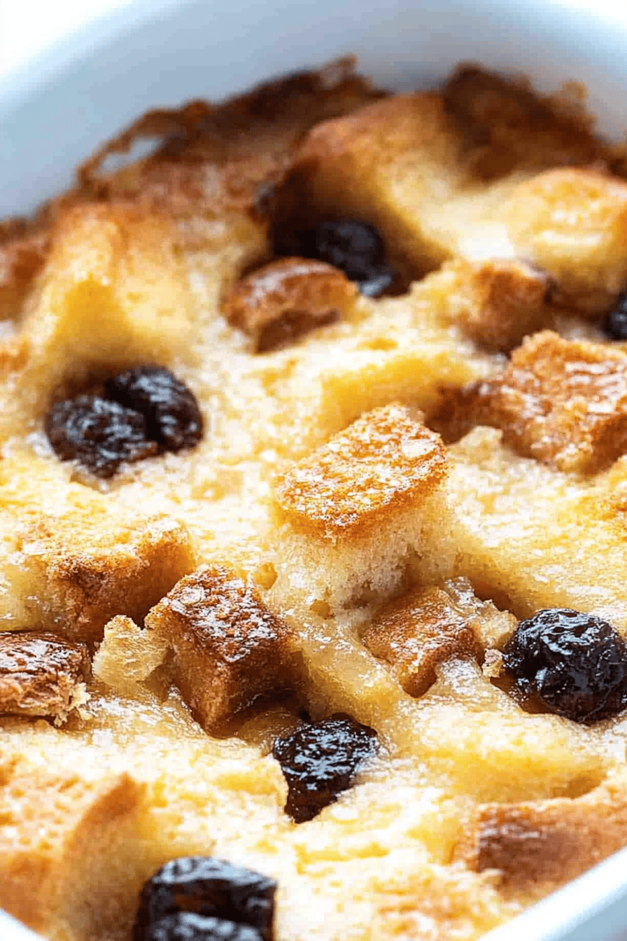 Bread pudding recipe ingredients organized and measured on kitchen counter