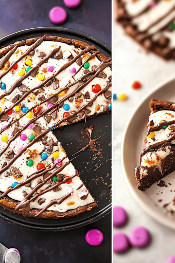 Brownie pizza
