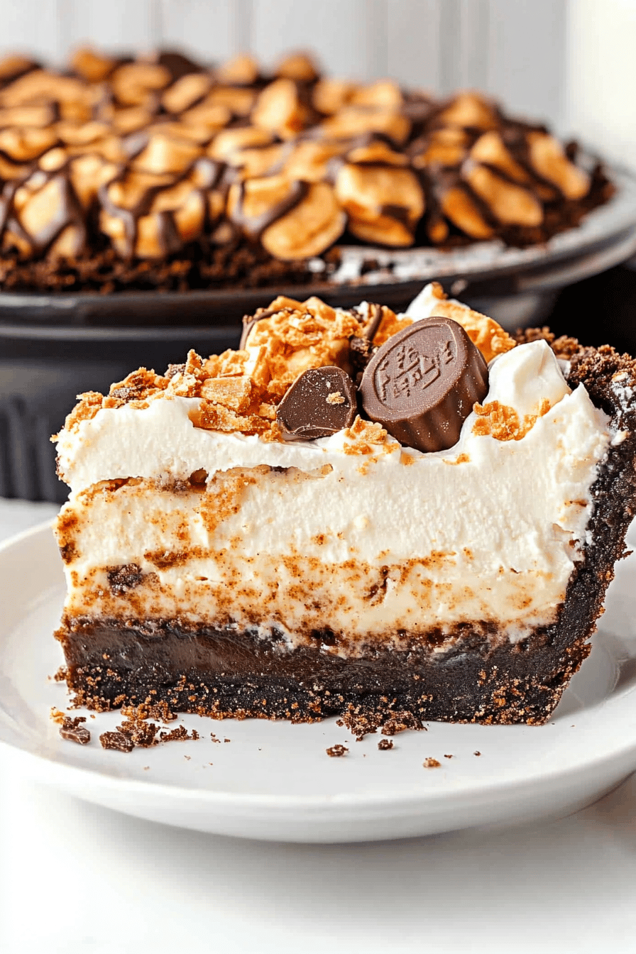 Butterfinger pie ingredients organized and measured on kitchen counter