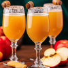 Caramel apple cider mimosas