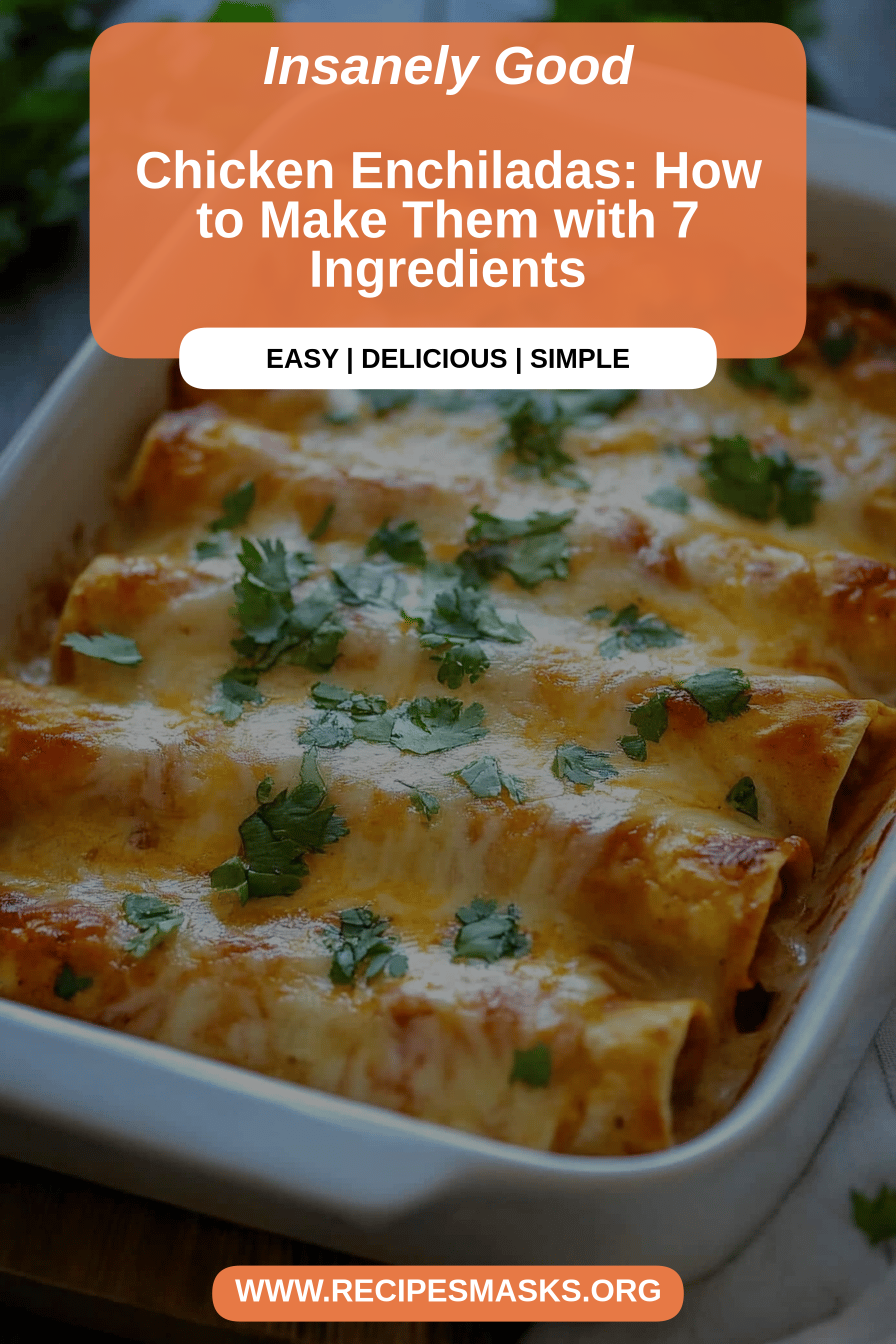 Chicken Enchiladas final dish beautifully presented and ready to serve