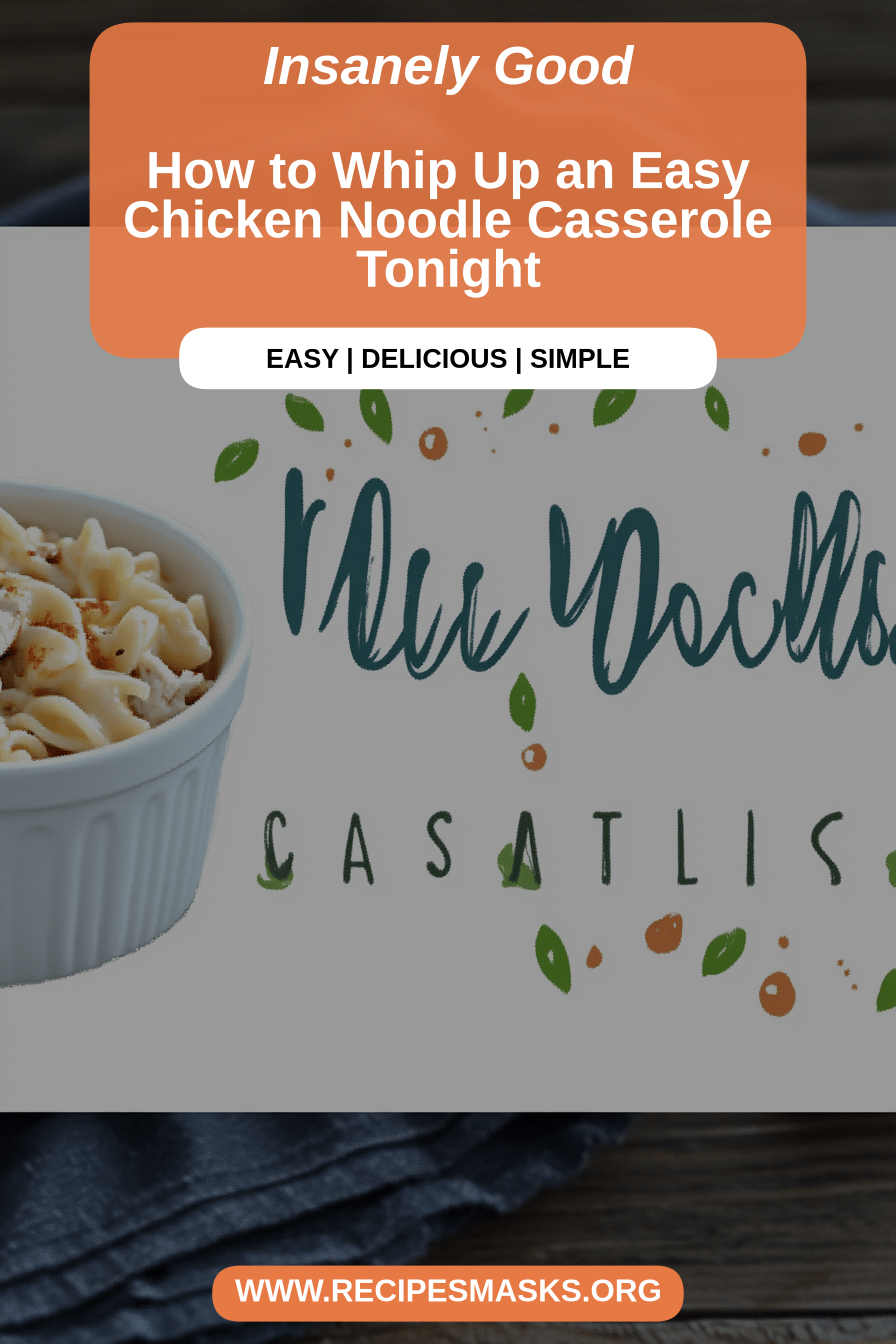 Chicken Noodle Casserole final dish beautifully presented and ready to serve