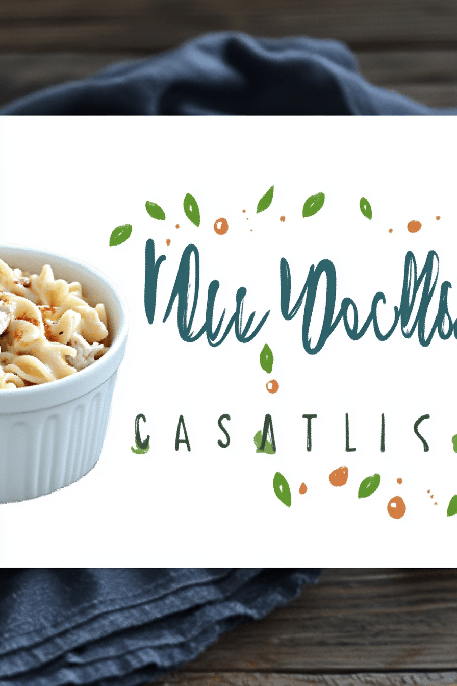 Chicken Noodle Casserole ingredients organized and measured on kitchen counter