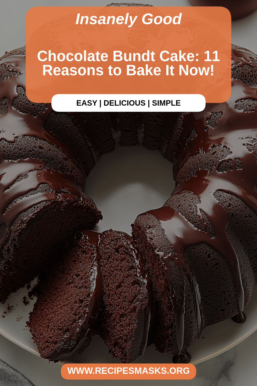 Chocolate Bundt Cake final dish beautifully presented and ready to serve