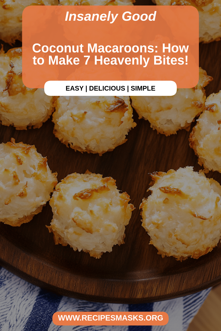 Coconut macaroons final dish beautifully presented and ready to serve