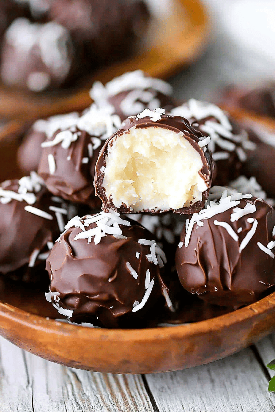 Coconut truffles ingredients organized and measured on kitchen counter