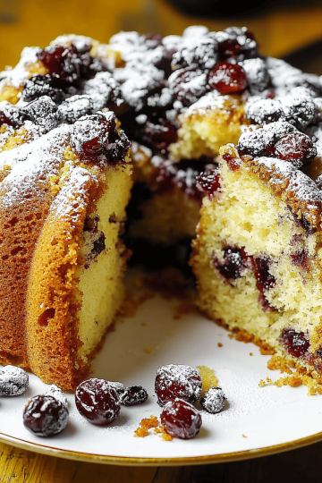 Cranberry Apple Buttermilk Cake