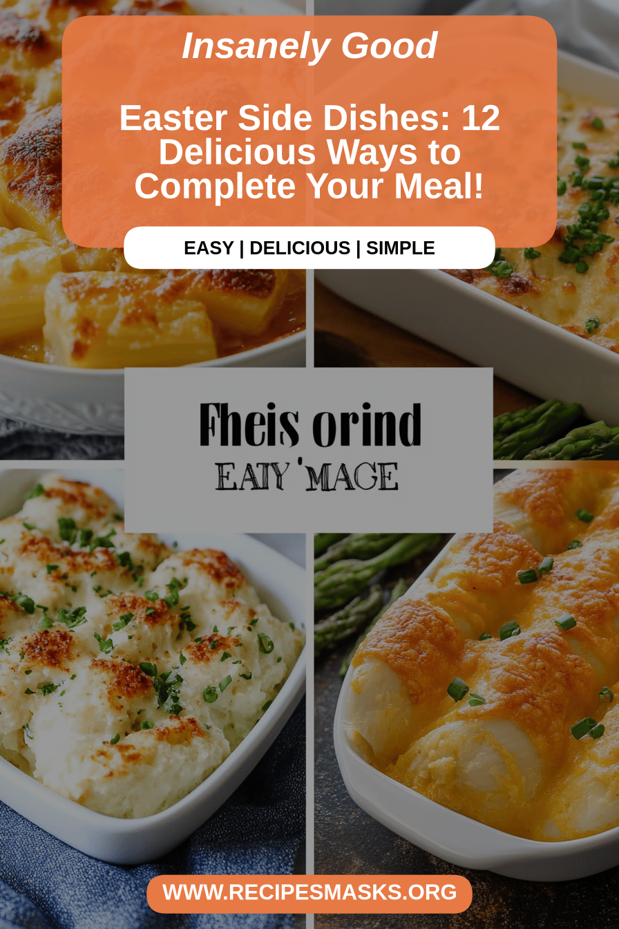 Easter side dishes final dish beautifully presented and ready to serve