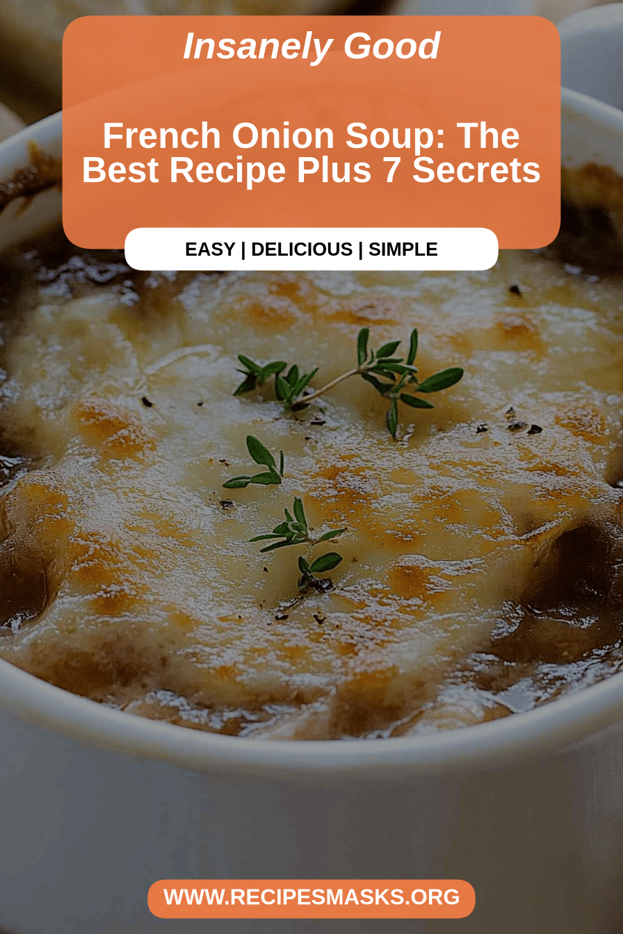 French onion soup final dish beautifully presented and ready to serve