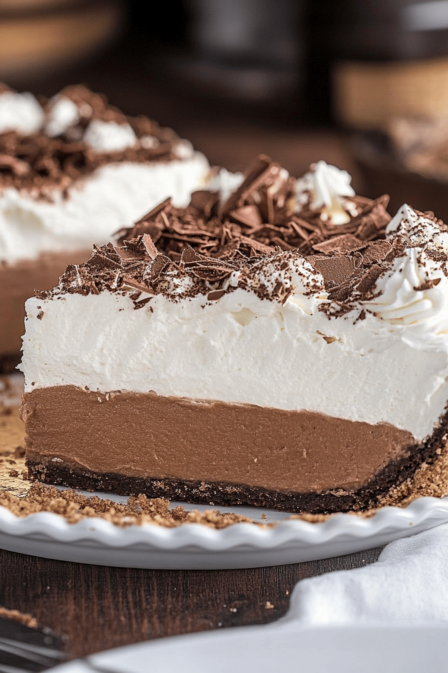 French silk pie ingredients organized and measured on kitchen counter