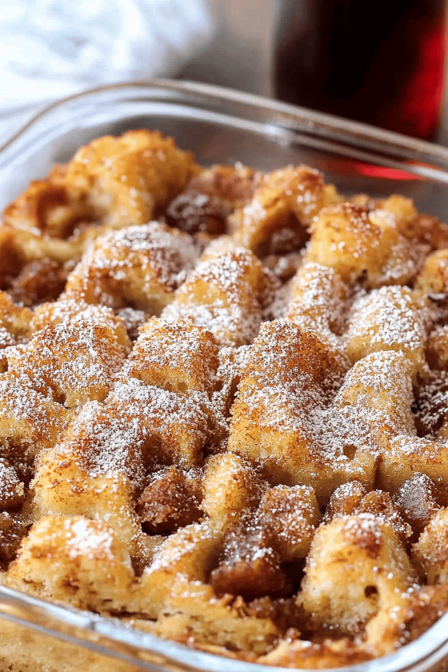 French toast bake ingredients organized and measured on kitchen counter