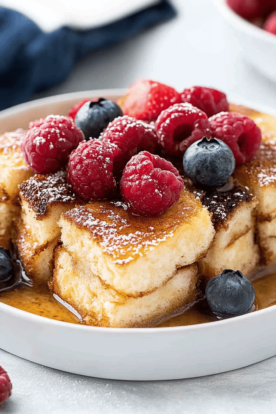 French toast casserole ingredients organized and measured on kitchen counter