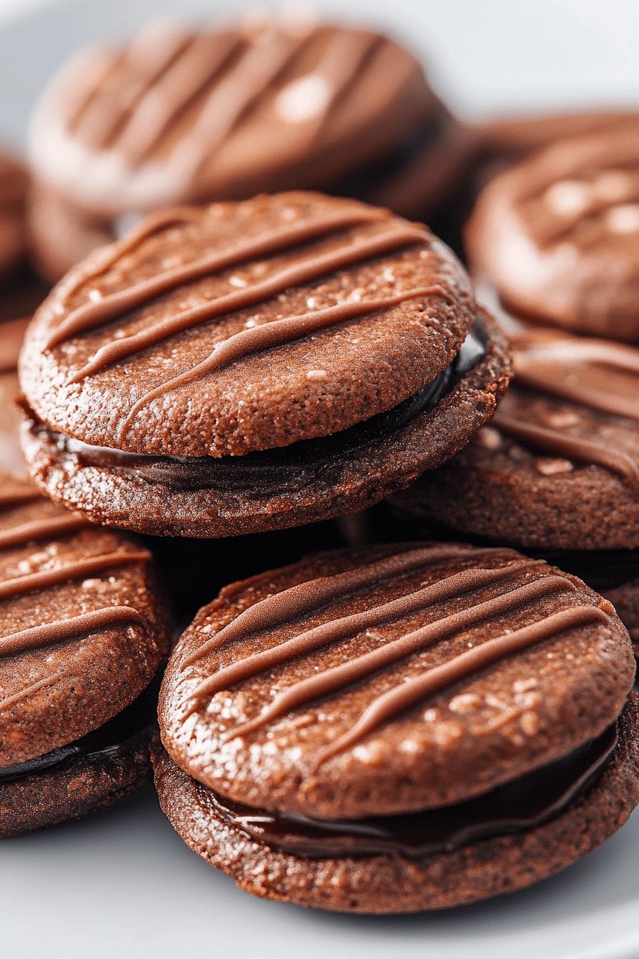 Fudge rounds slice on plate showing perfect texture and swirl pattern