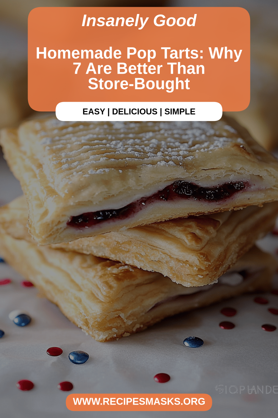 Homemade Pop Tarts final dish beautifully presented and ready to serve
