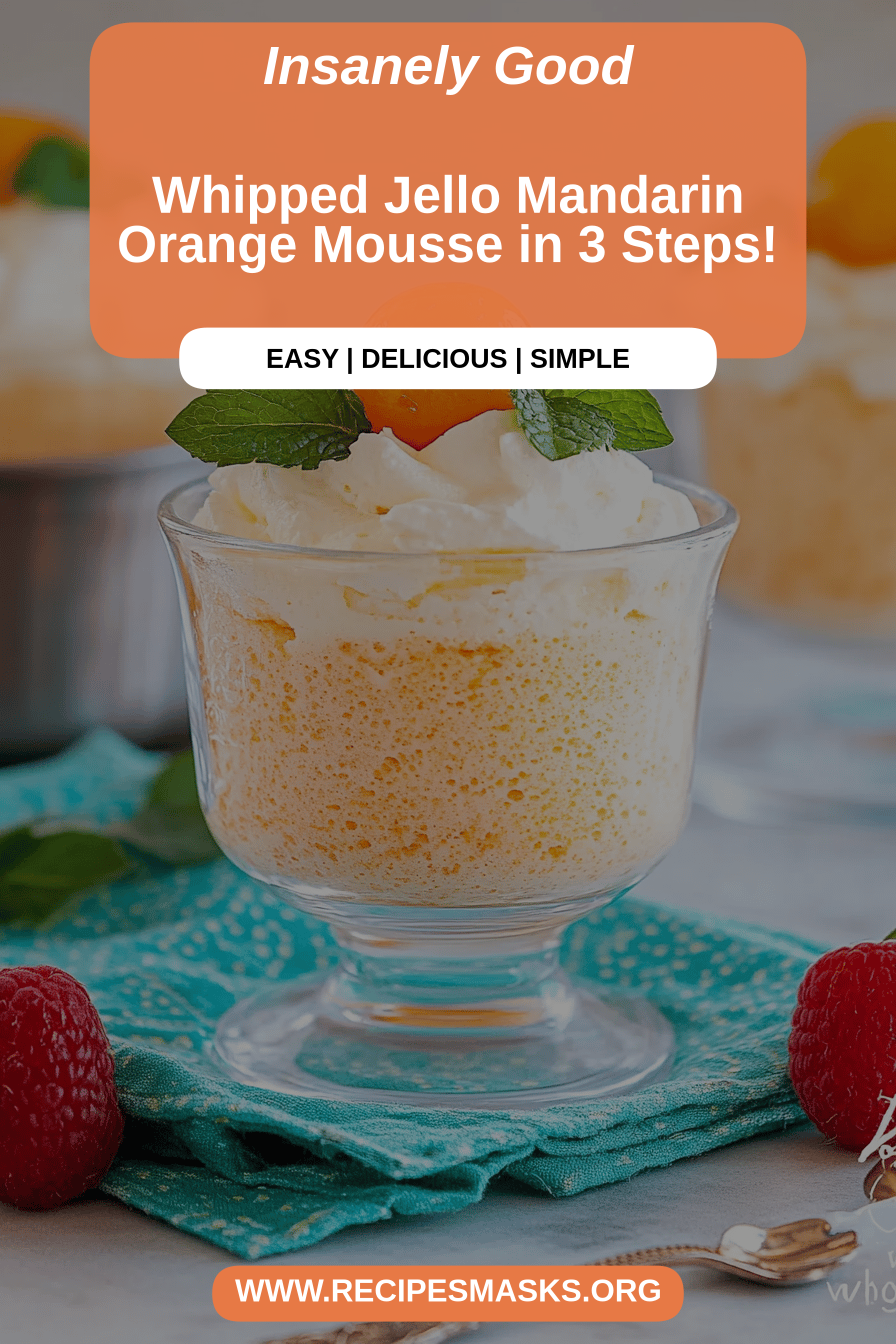 Jello Mousse final dish beautifully presented and ready to serve