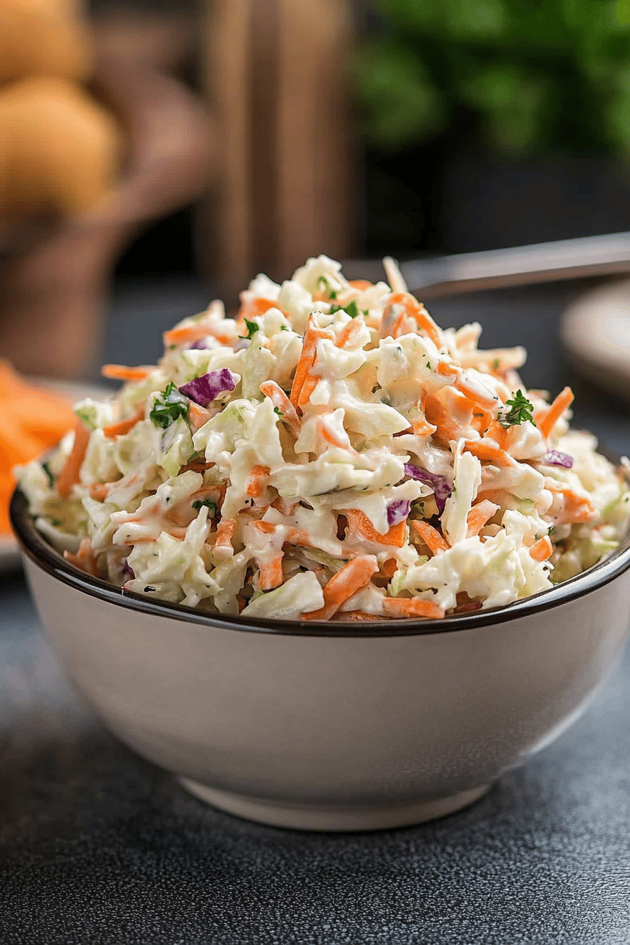 KFC coleslaw recipe ingredients organized and measured on kitchen counter
