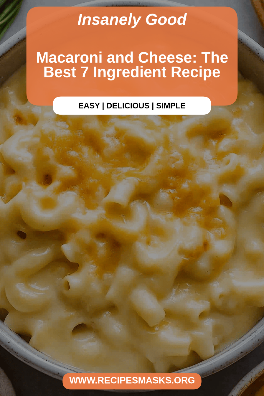 Macaroni and cheese recipe final dish beautifully presented and ready to serve