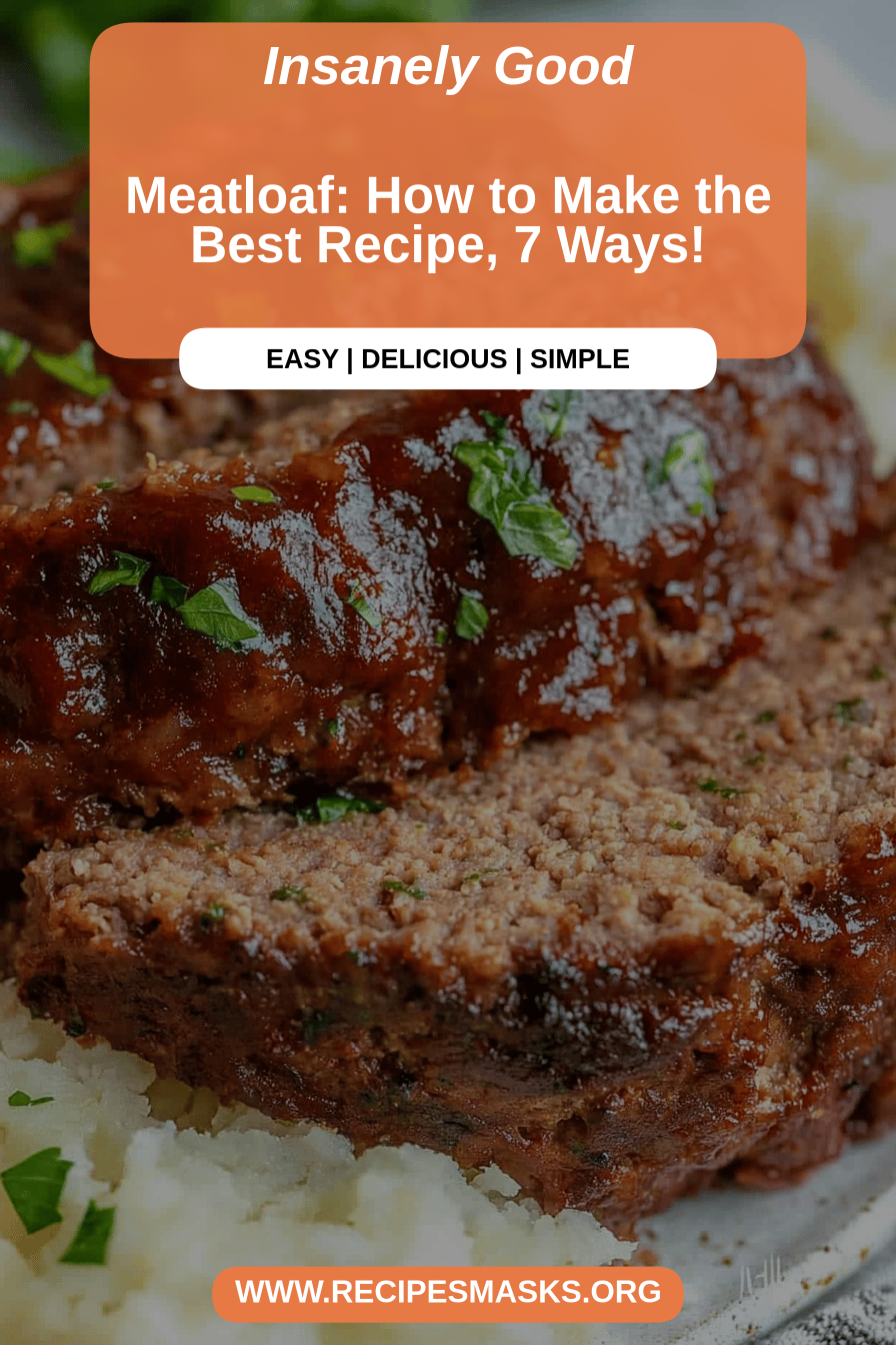 Meatloaf recipe final dish beautifully presented and ready to serve