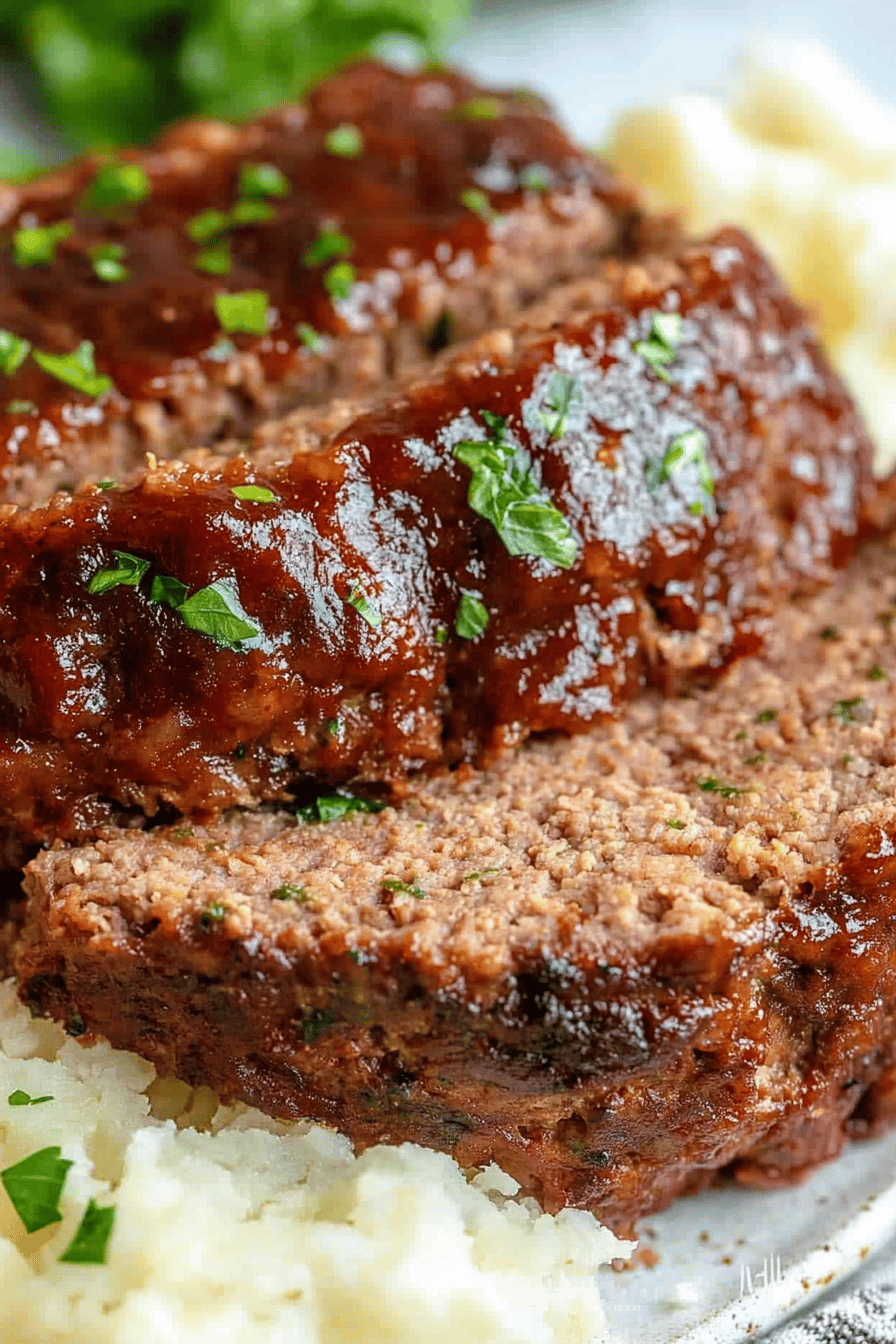 Meatloaf recipe ingredients organized and measured on kitchen counter