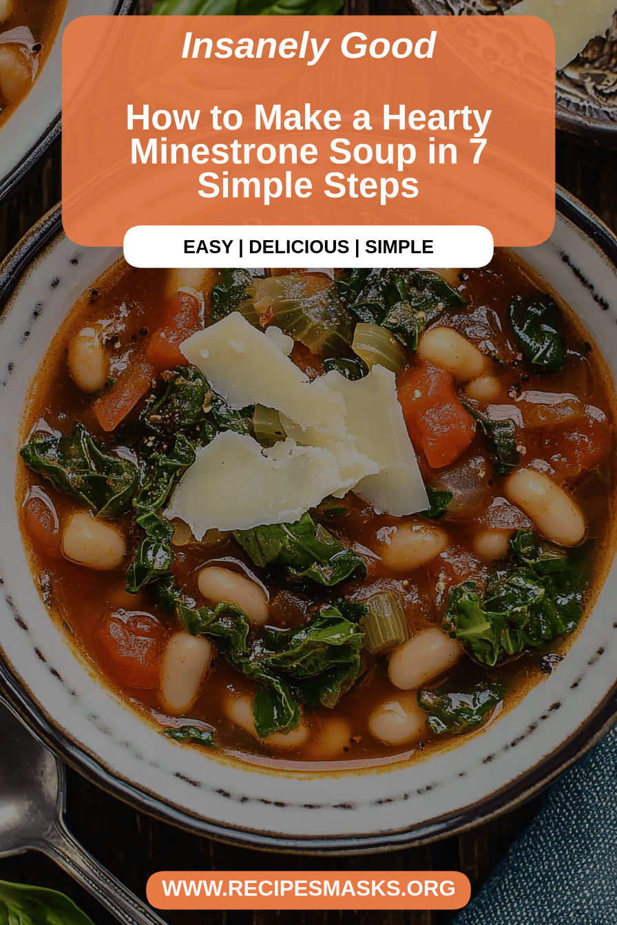 Minestrone Soup Recipe final dish beautifully presented and ready to serve