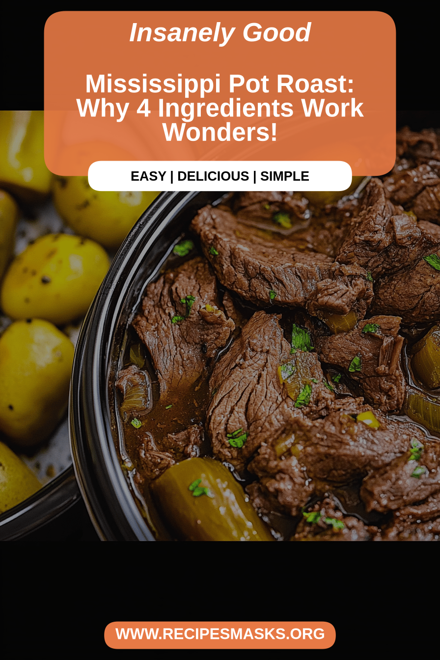 Mississippi pot roast final dish beautifully presented and ready to serve