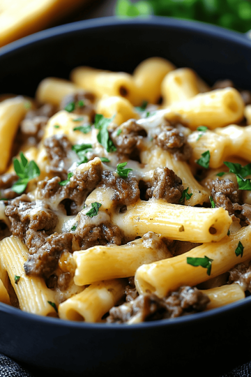 Philly cheesesteak pasta