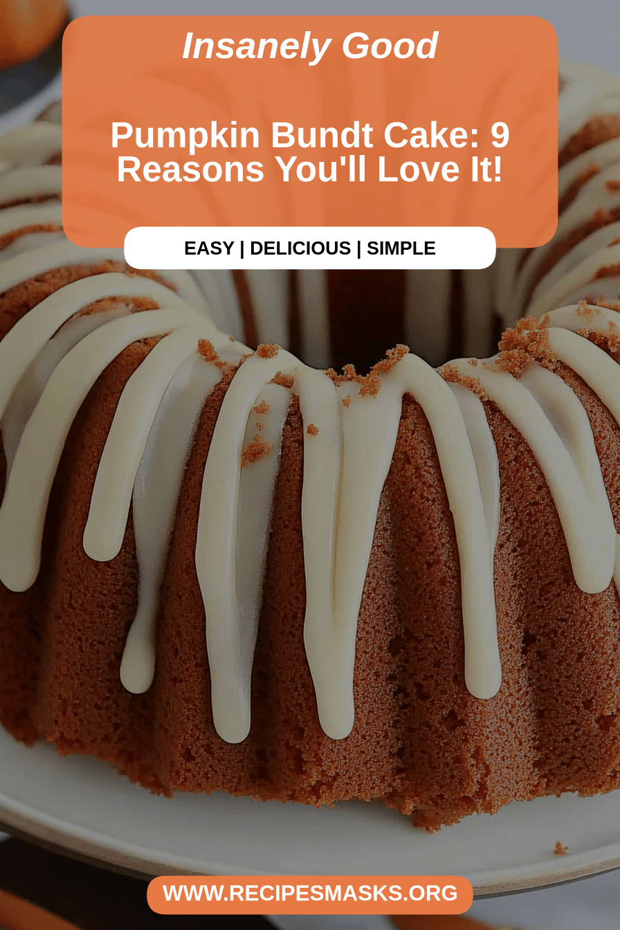 Pumpkin bundt cake final dish beautifully presented and ready to serve