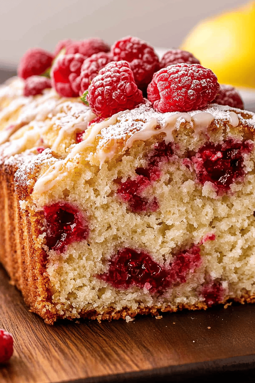 Raspberry Lemon Loaf ingredients organized and measured on kitchen counter