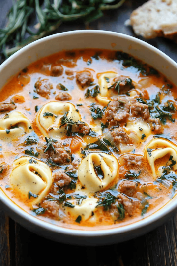 Sausage Tortellini Soup